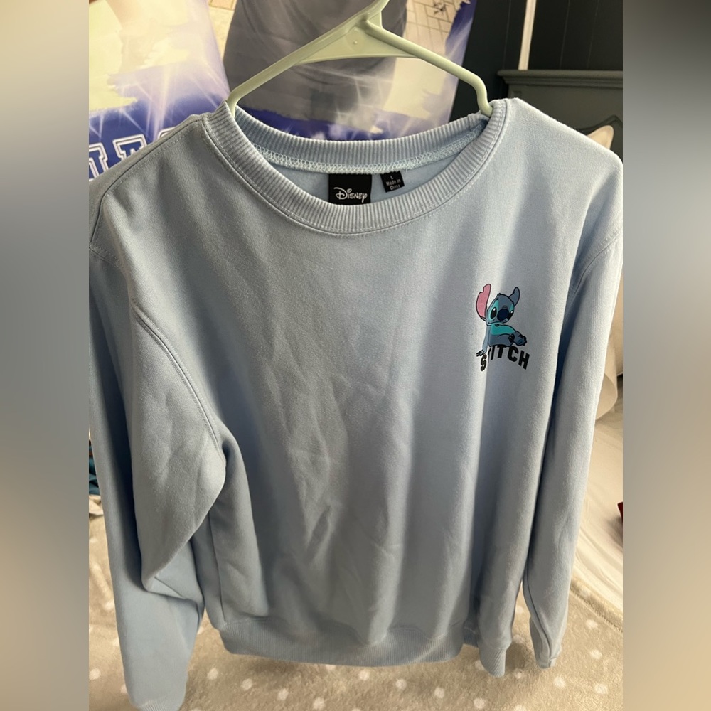 Disney light blue Stitch sweater